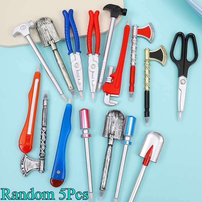 Writing Tools - Random 5Pcs/Pack Hardware Tool Shape Ballpoint