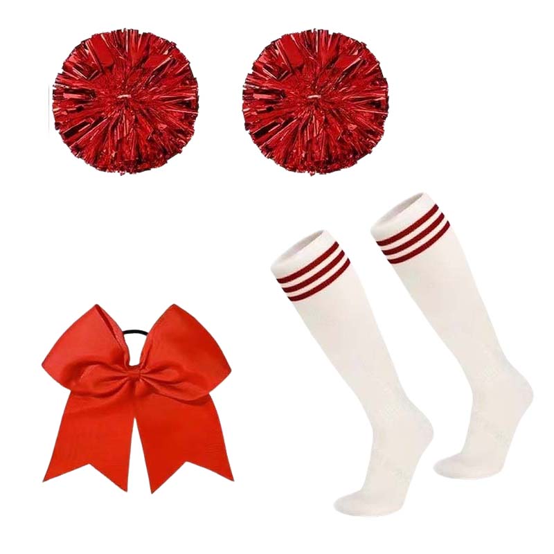 School Supplies - 4 Pieces Cheerleader Pom Poms Set