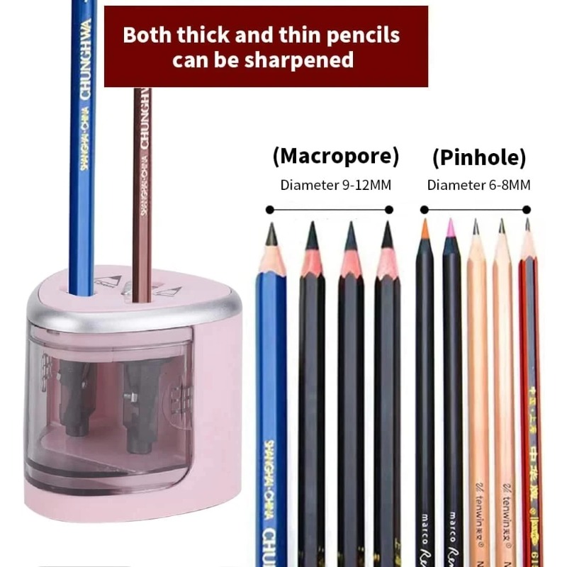 Upgraded Two-Hole Electric Pen - Electric Pencil Sharpener Usb 评论和价格