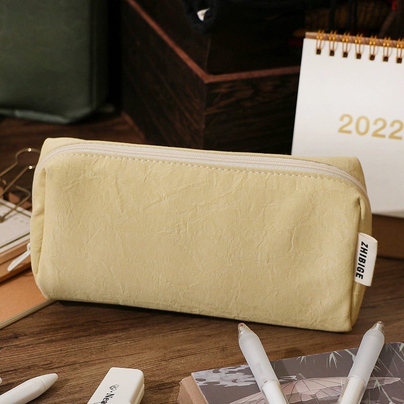 Kawaii Cream Leather Pencil Ca - Aesthetic Large Pencil Case Pouch 评论和价格