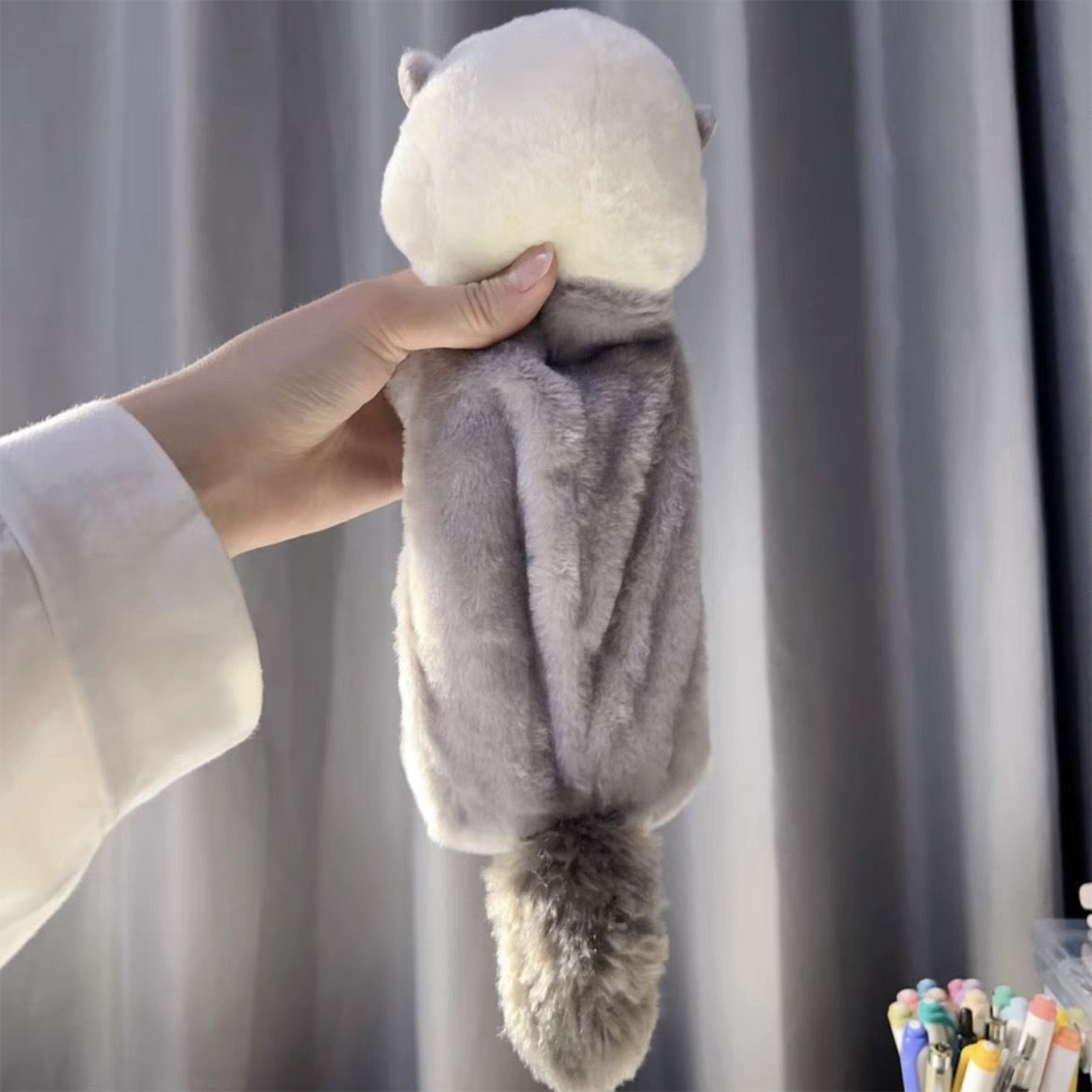 Creative Plush Toy Pencil Case - School Supplies 评论和价格