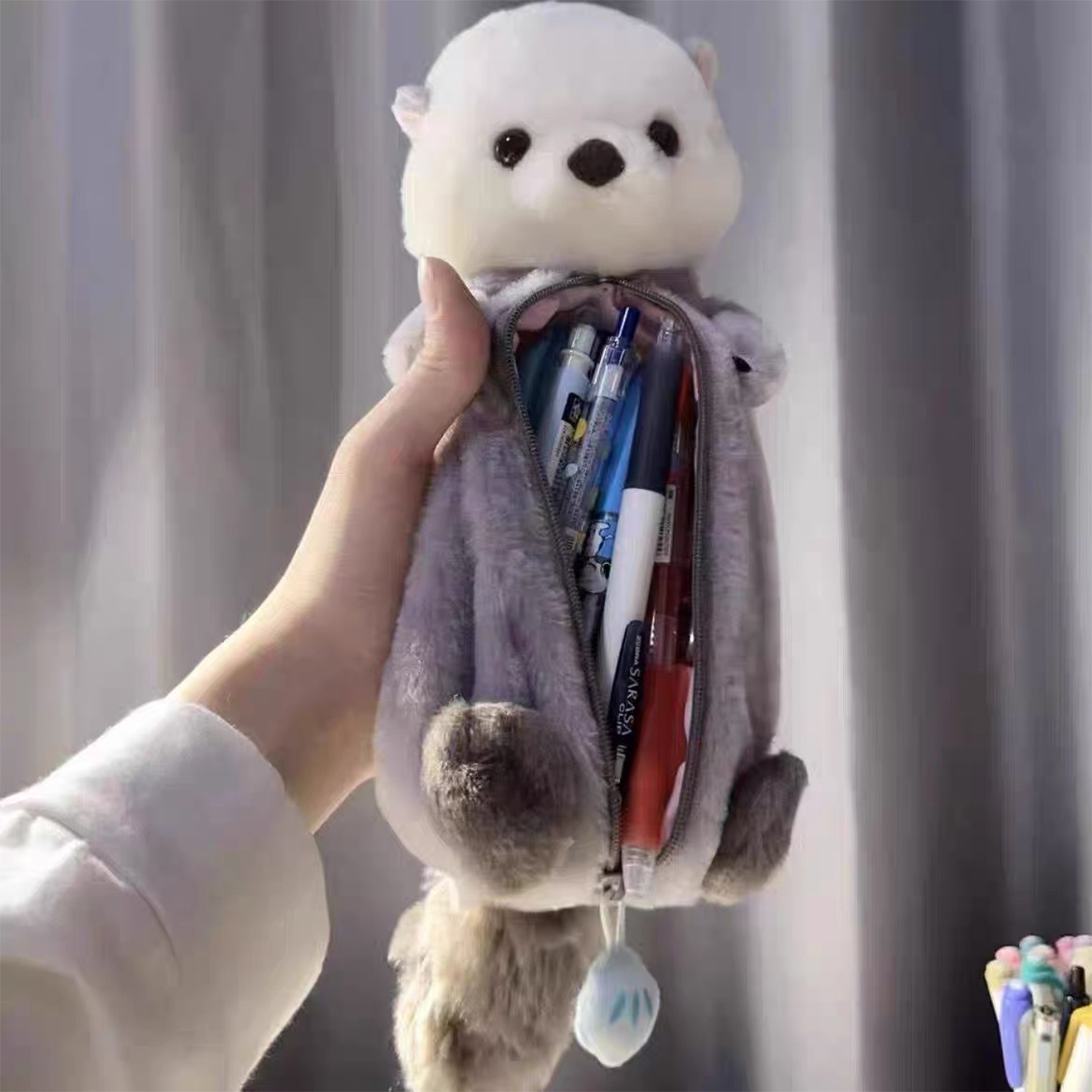 Creative Plush Toy Pencil Case - School Supplies 评论和价格