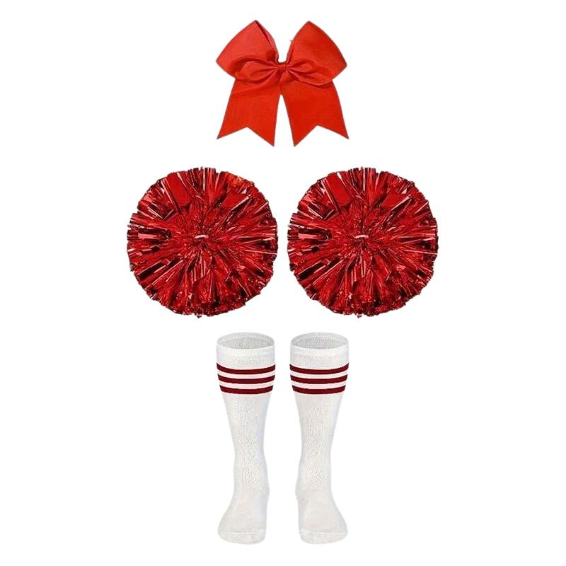 4 Pieces Cheerleader Pom Poms  - School Supplies 评论和价格