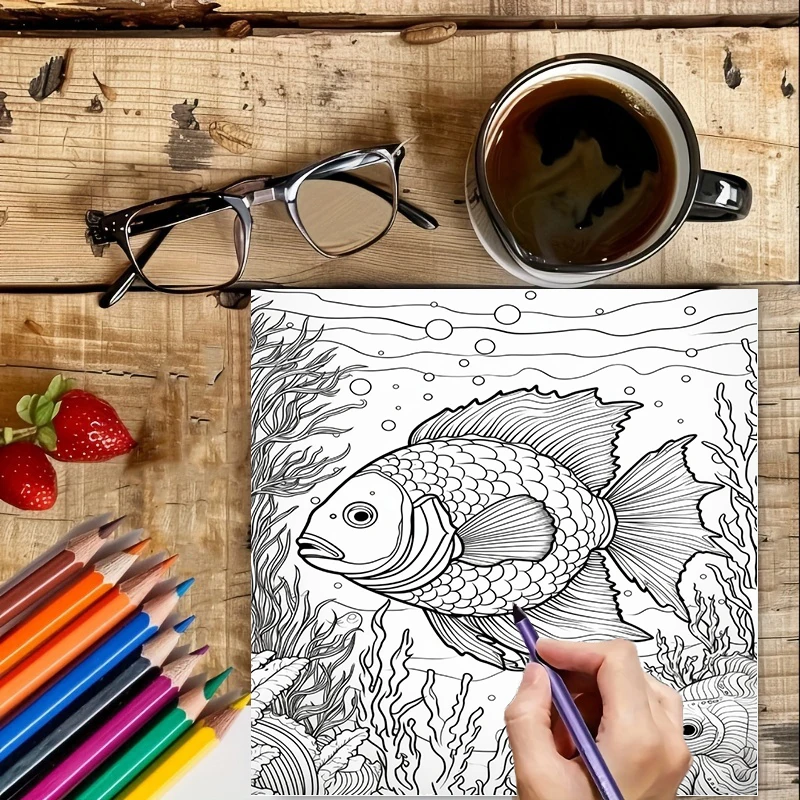 Summer Underwater Coloring Boo - School Supplies 评论和价格